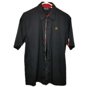 mc donalds Shirts - Mc Donalds uniform black botton up shirt size M mc donalds Shirts - Mc Donalds uniform black botton up shirt size M